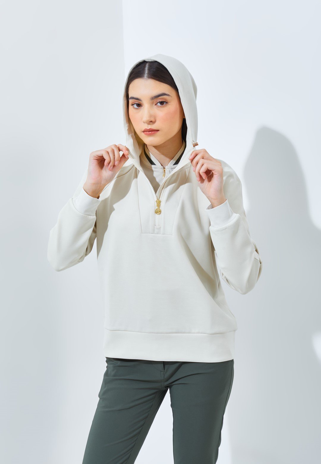 Jack Nicklaus Crescent Premium Jacket ladies Ice Stone - Image 5