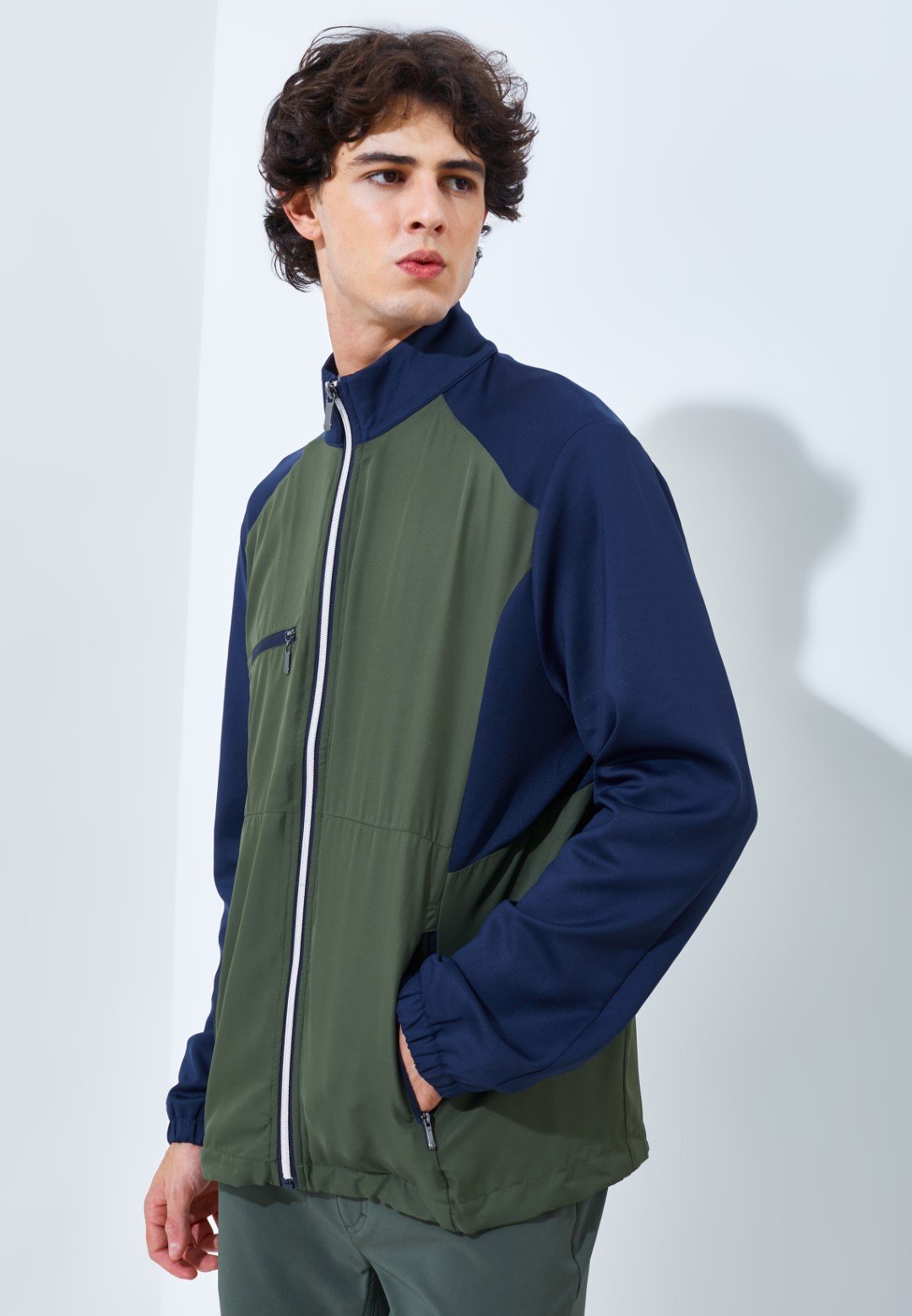 Jack Nicklaus Crowne Premium Jacket Virtual Olive - Image 3