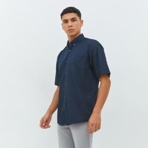 Jobb Vernon Kemeja Pria Lengan Pendek Regular Fit Navy