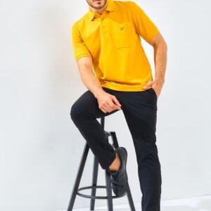 Jack Nicklaus Gallant Polo Shirt Pria Regular Fit Mustard