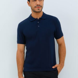 Jobb Galvin Polo Shirt Pria Lengan Pendek Slim Fit Navy