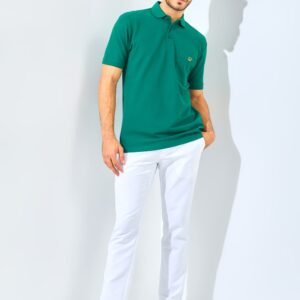 Jack Nicklaus Gallant Polo Shirt Pria Regular Fit Evergreen