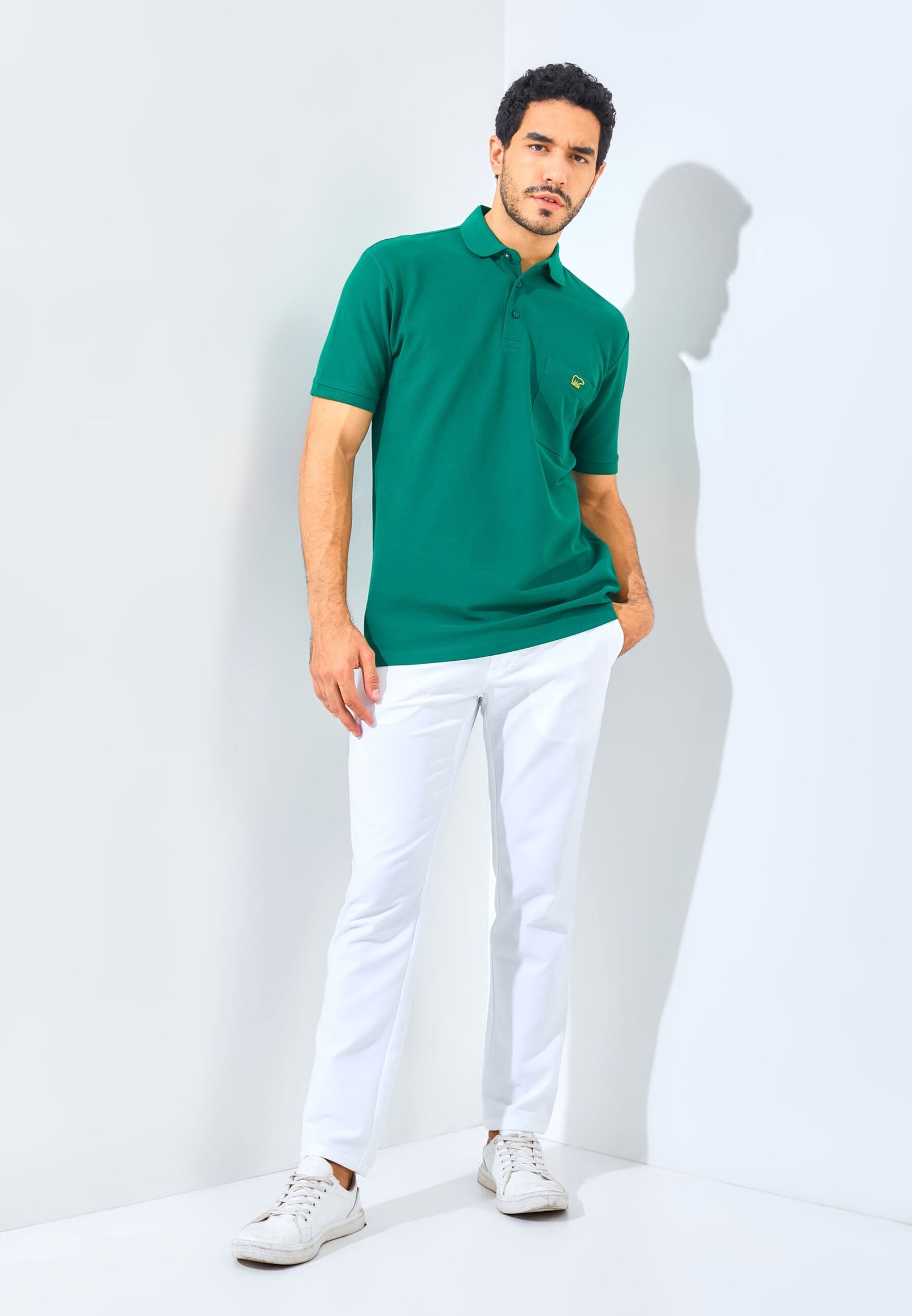 Jack Nicklaus Gallant Polo Shirt Pria Regular Fit Evergreen - Image 6