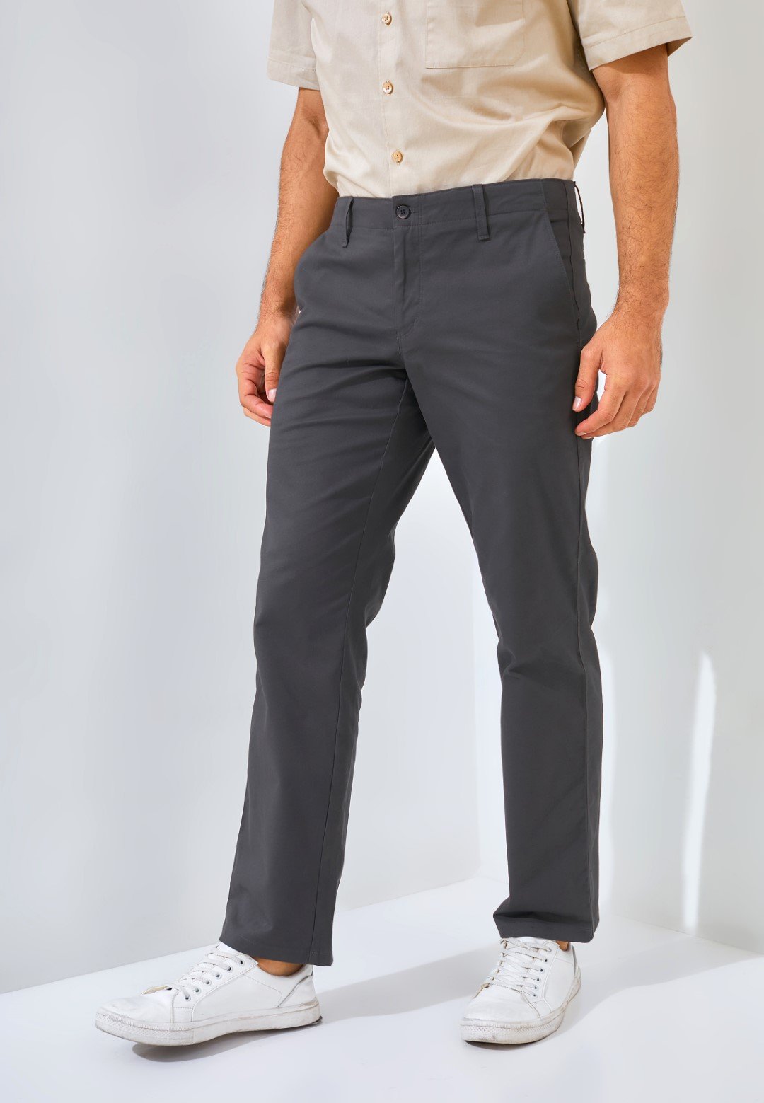 Jack Nicklaus Noble Haven Celana Panjang Pria Regular Fit Charcoal - Image 2