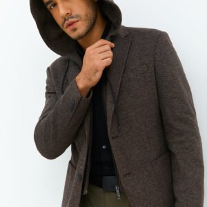 Jobb Darden-T2 Hybird Blazer Pria Slim Fit Dark Brown