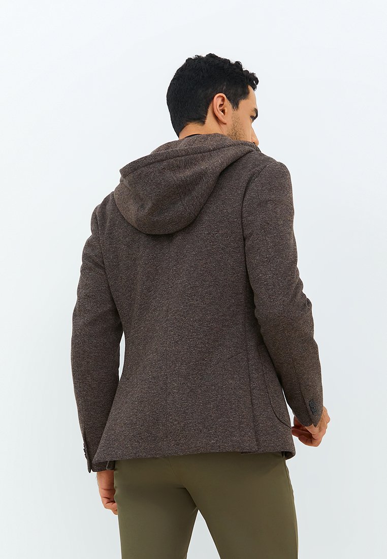 Jobb Darden-T2 Hybird Blazer Pria Slim Fit Dark Brown - Image 4