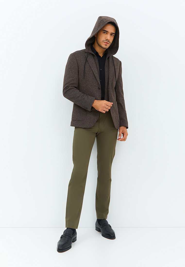Jobb Darden-T2 Hybird Blazer Pria Slim Fit Dark Brown - Image 7