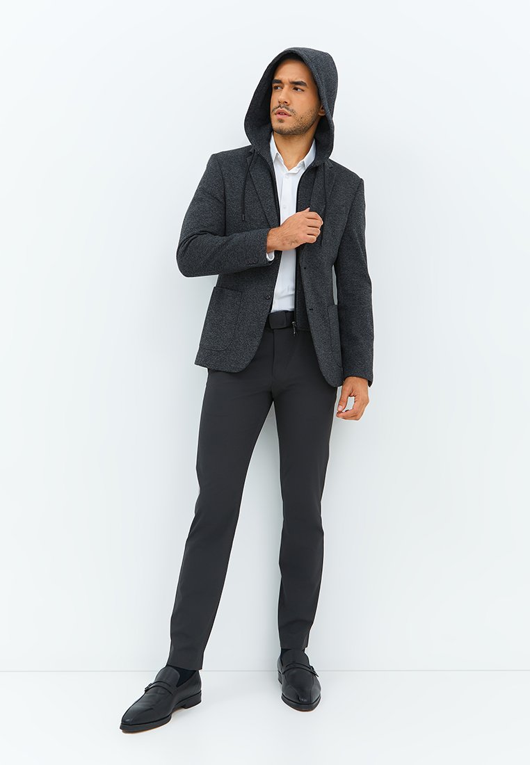 Jobb Darden-T2 Hybird Blazer Pria Slim Fit Dark Grey - Image 7