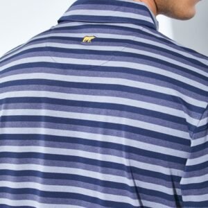 Jack Nicklaus Daytona Premium Heather Stripe Polo Classic Navy