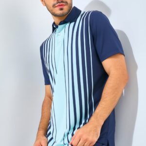 Jack Nicklaus Noto Premium Vertical Stripe Polo Regular Fit Sea Front