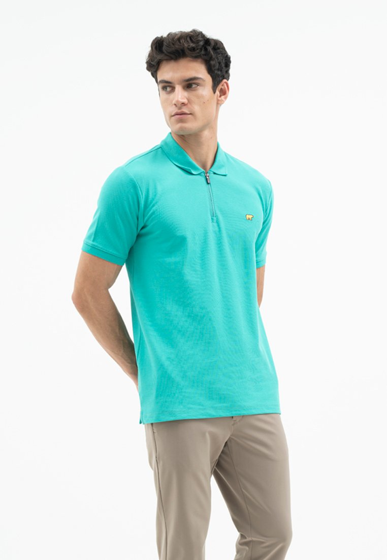Jack Nicklaus Torrez Polo Shirt Pria Regular Fit Peackok Green