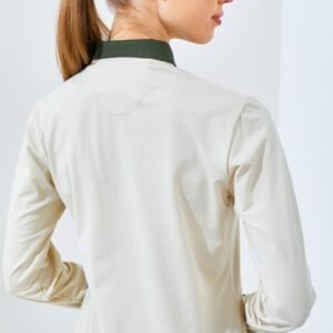 Jack Nicklaus Debby Ladies Premium Contrast Collar Polo Ice Stone