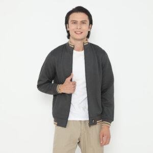 d&f Jaket Bomber Pria – Abu tua