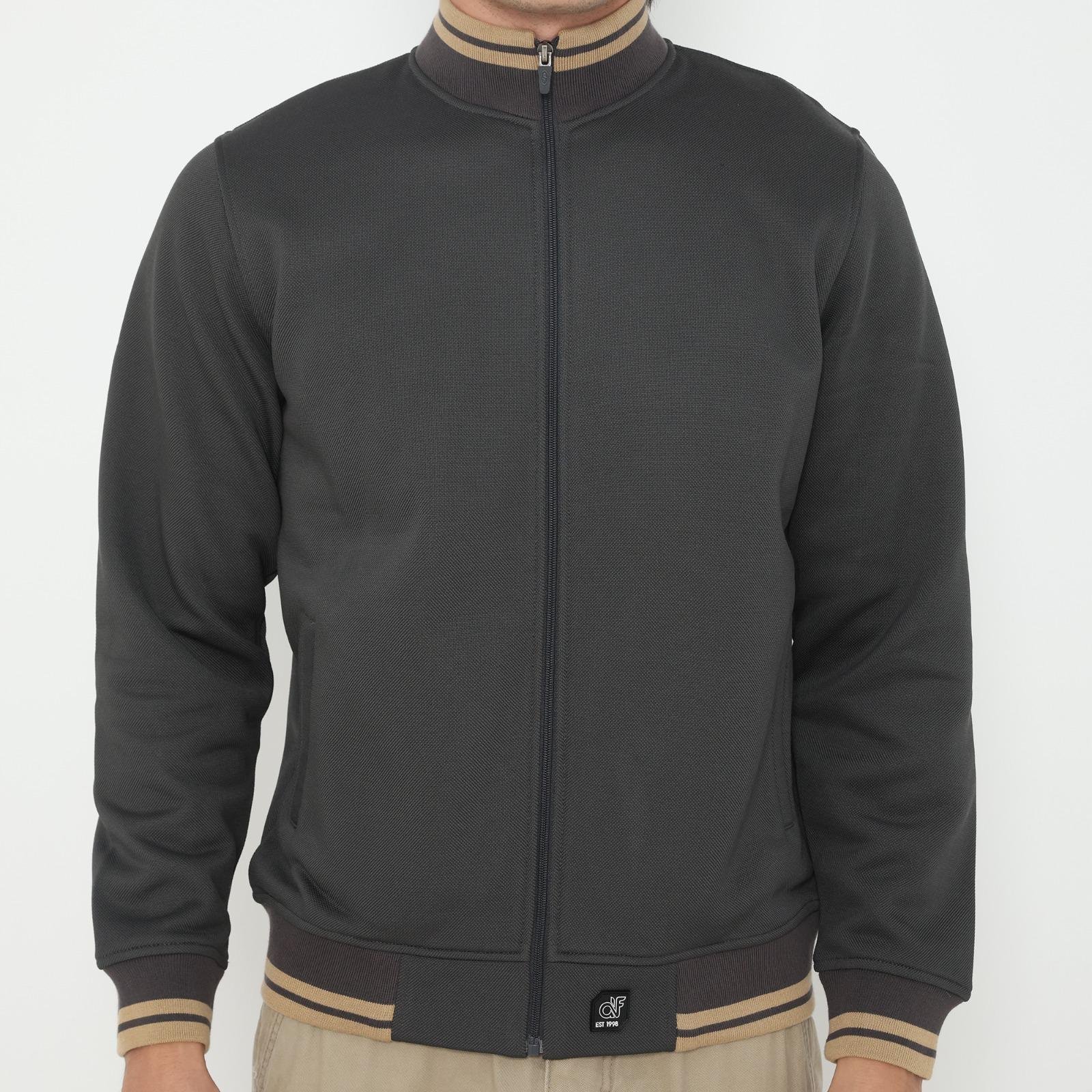 d&f Jaket Bomber Pria – Abu tua - Image 4