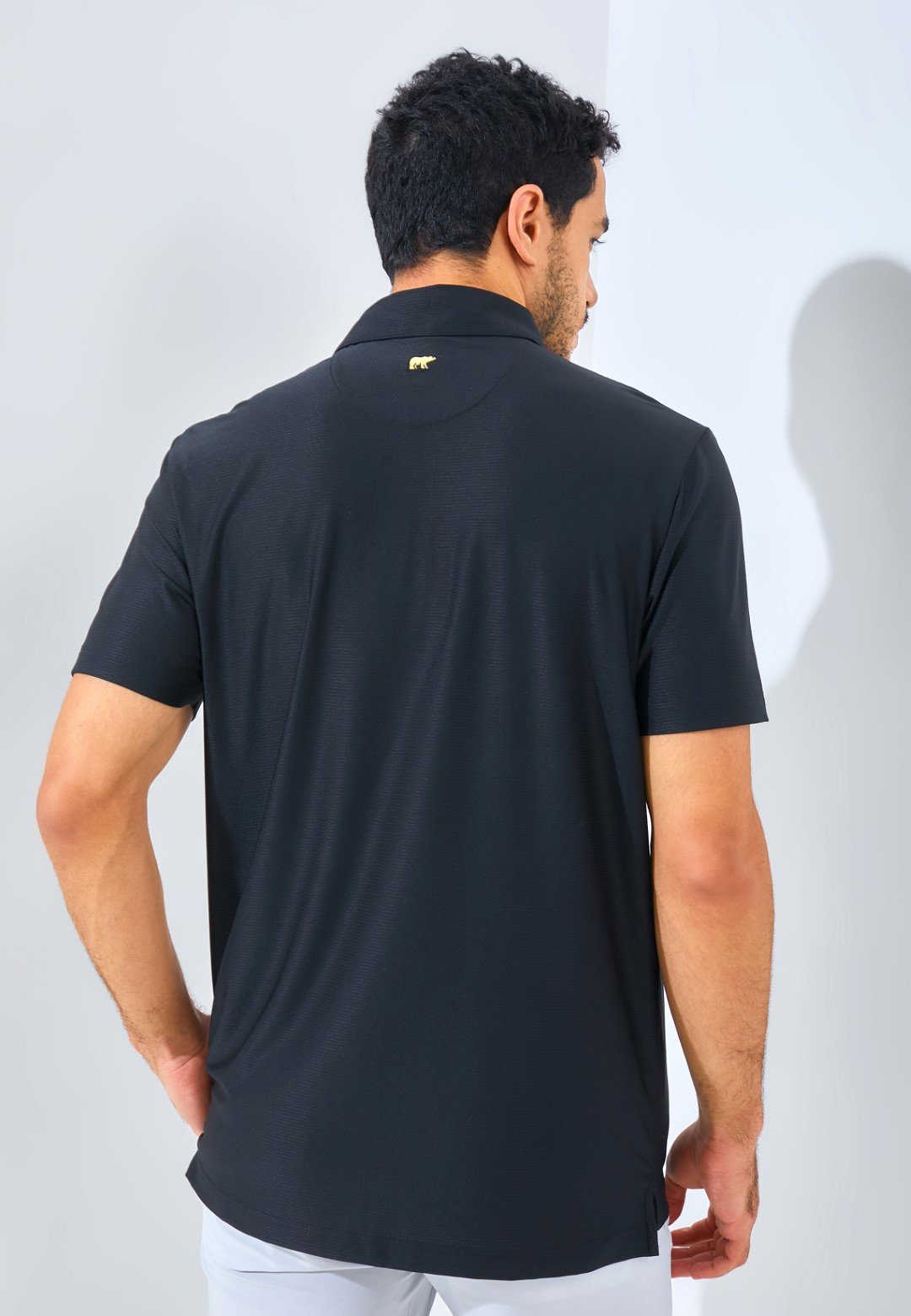 Jack Nicklaus Sicily Premium Solid Stripe Polo Caviar - Image 3