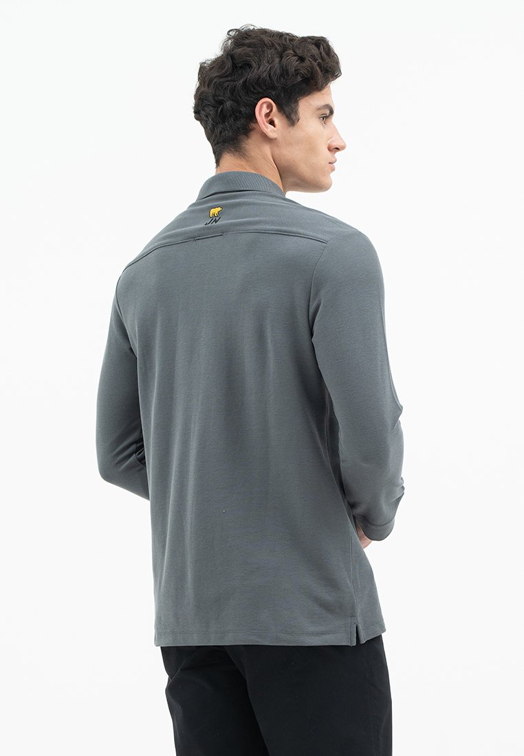 Jack Nicklaus Mezzo Polo Shirt Pria Regular Fit Monument Iron Gate - Image 3