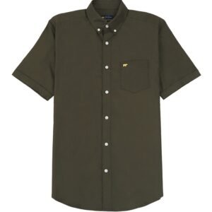 Jack Nicklaus Diamo Kemeja Pria Slim Fit Olive