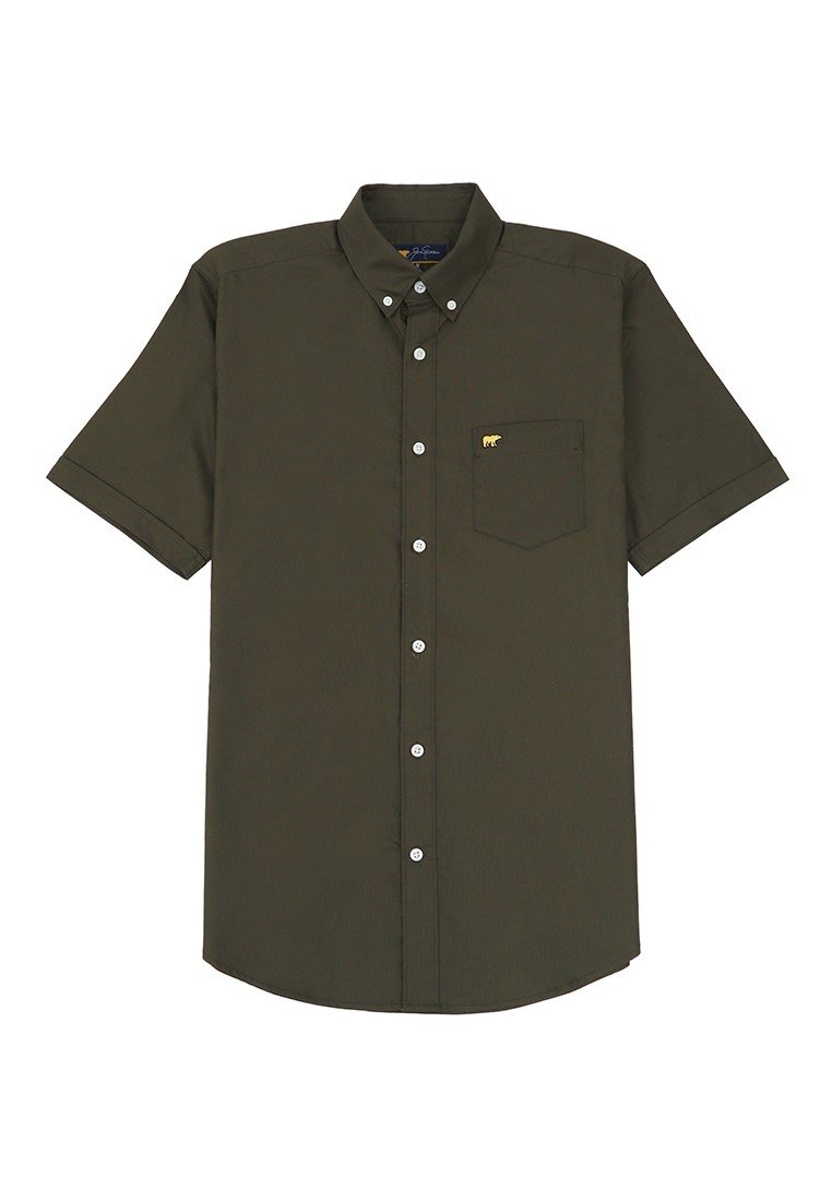 Jack Nicklaus Diamo Kemeja Pria Slim Fit Olive - Image 7