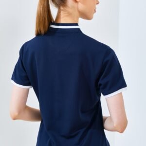 Jack Nicklaus Diana Ladies Premium Solid Zip Polo Classic Navy