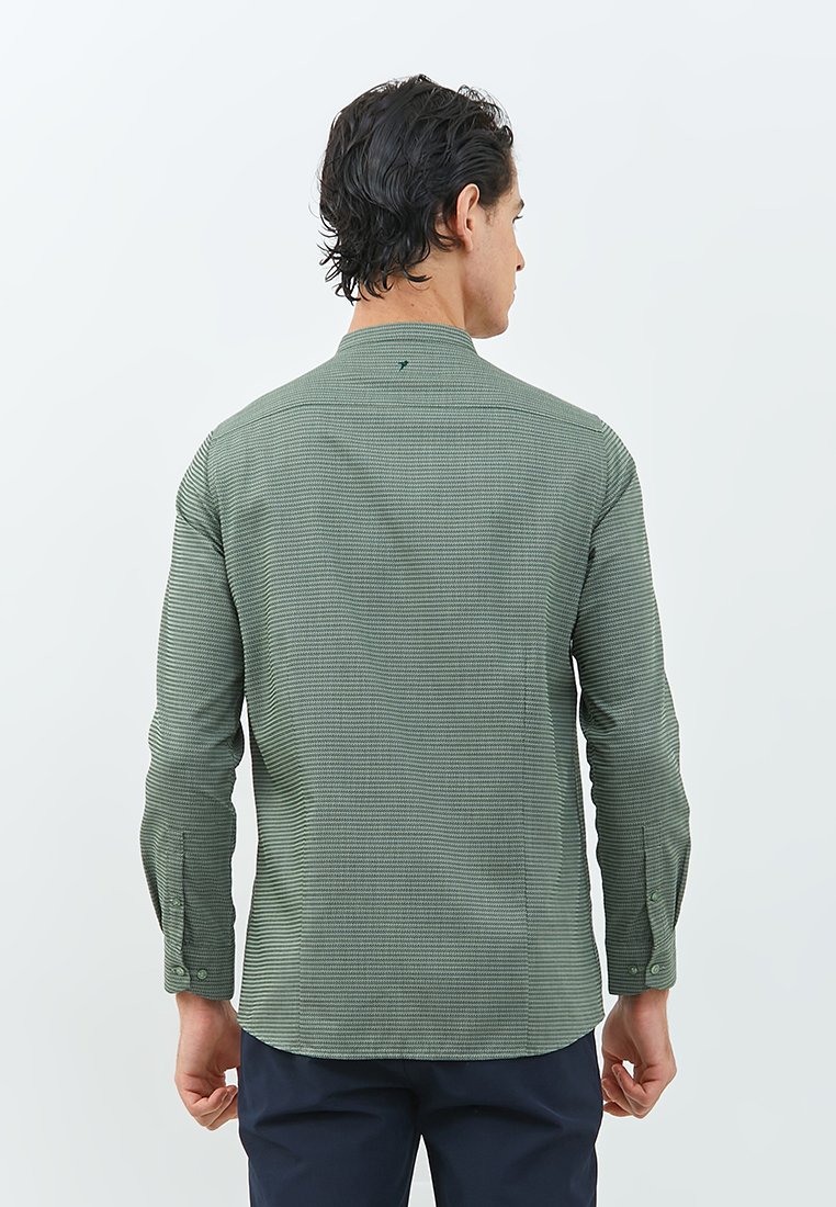 Jobb Dilkash Koko Pria Lengan Panjang Slim Fit Olive - Image 4