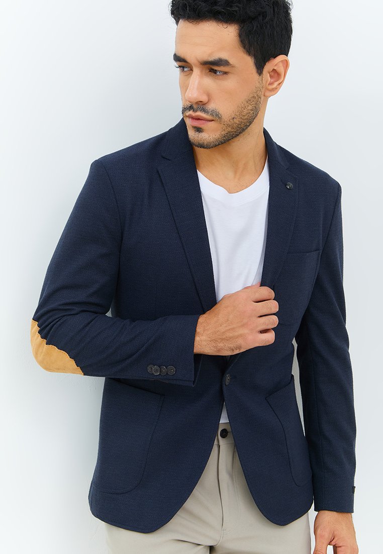 Jobb Dornan-T1 Blazer Pria Slim Fit Navy