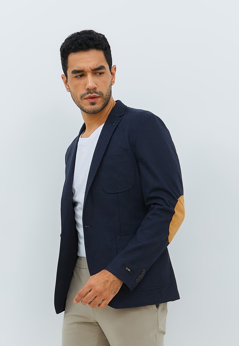 Jobb Dornan-T1 Blazer Pria Slim Fit Navy - Image 2