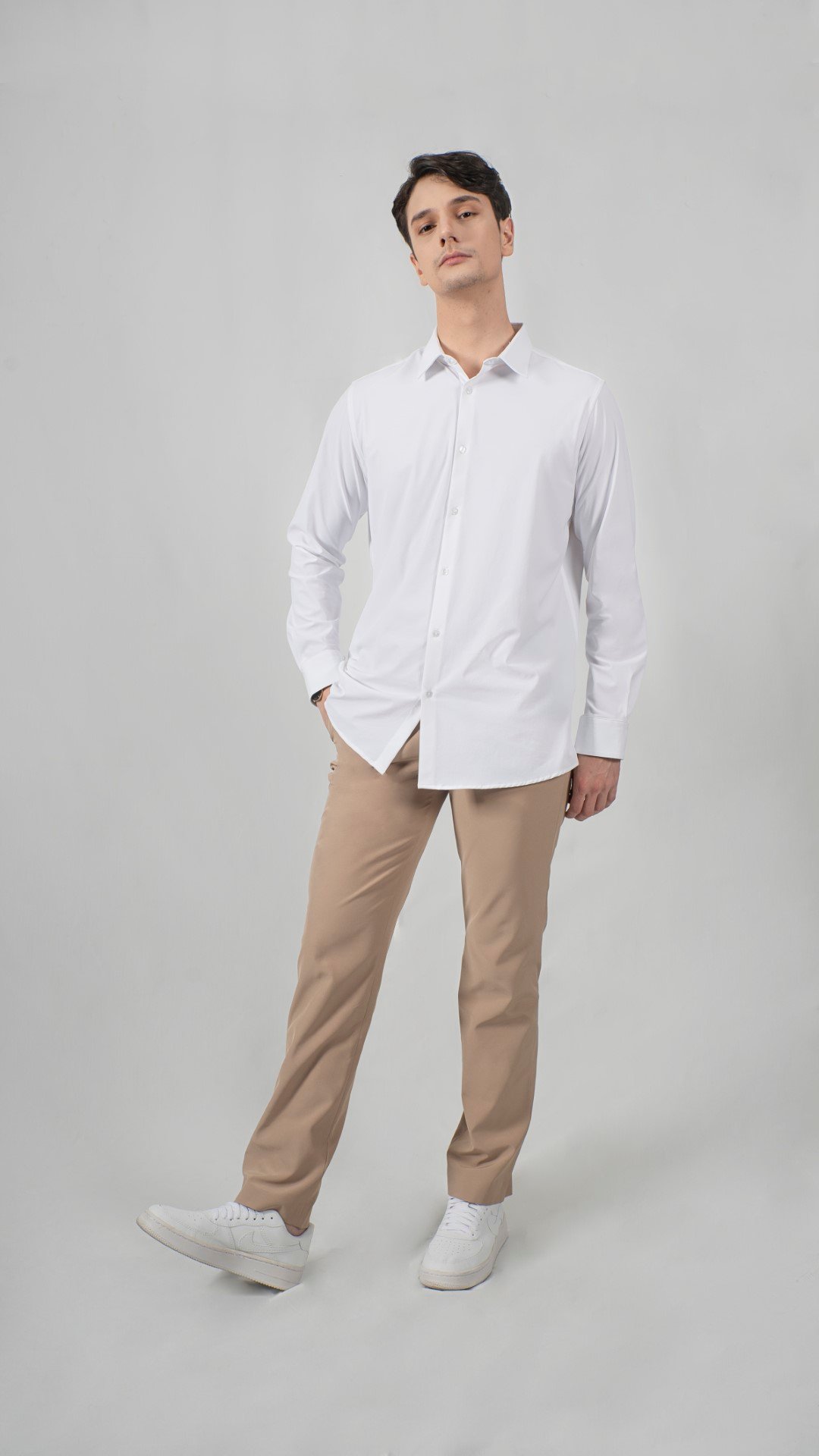Jobb Ripley Celana Panjang Modern Slim Fit Beige - Image 4