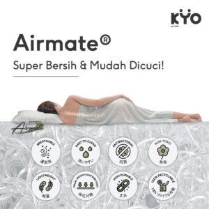 KYO Knot Your Ordinary Airmate Foldable Mattress / Alas Kasur / Pelapis Kasur / Pelindung Kasur / Matras Kasur