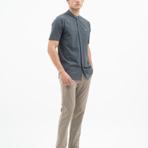 Jack Nicklaus Prestigio Kemeja Pria Lengan Pendek Slim Fit Dark Grey