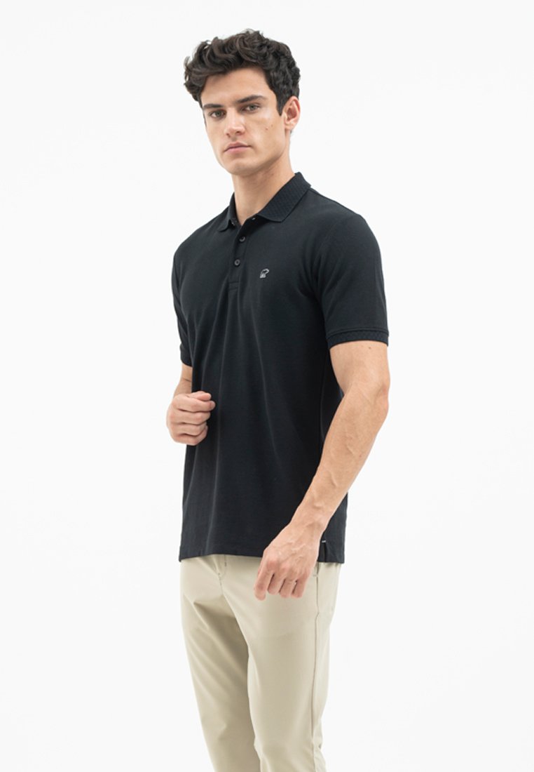 Jack Nicklaus Alpha Polo Shirt Pria Regular Fit Black