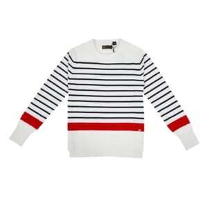 Jack Nicklaus Ebony Premium Chevron Sweater Women's Bright White