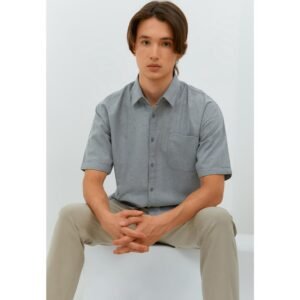 Jobb Ontario Kemeja Pria Lengan Pendek Regular Fit Hitam