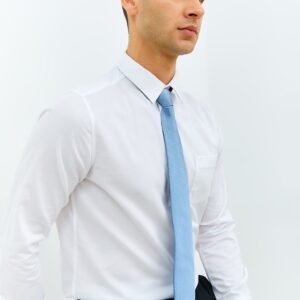 Jobb Edison Kemeja Pria Lengan Panjang Slim Fit Putih