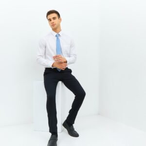 Jobb Edison Kemeja Pria Lengan Panjang Slim Fit Putih