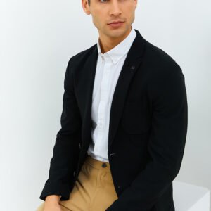 Jobb Edmond-T2 Blazer Pria Slim Fit Hitam