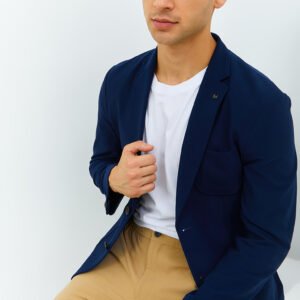 Jobb Edmond-T2 Blazer Pria Slim Fit Navy
