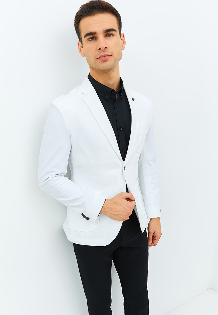 Jobb Edmond-T2 Blazer Pria Slim Fit Putih - Image 2