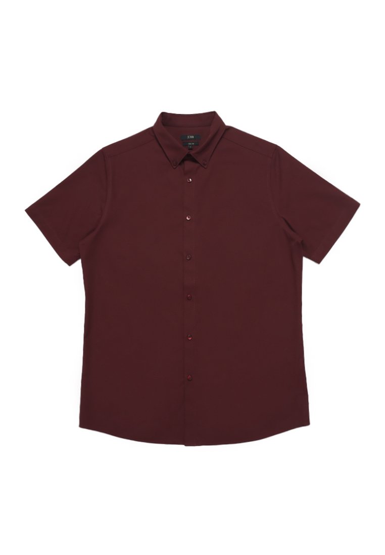 Jobb Elton Kemeja Pria Lengan Pendek Slim Fit Wine - Image 8