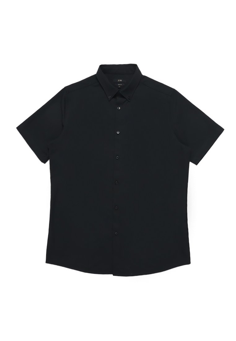 Jobb Elton Kemeja Pria Lengan Pendek Slim Fit Hitam - Image 7