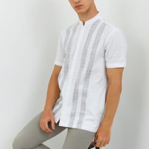 Jobb Ehsan Baju Koko Pria Lengan Pendek Regular Fit Putih