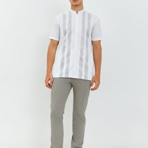 Jobb Ehsan Baju Koko Pria Lengan Pendek Regular Fit Putih
