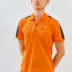 Jack Nicklaus Eminent Polo Shirt Pria Slim Fit Autumn Orange
