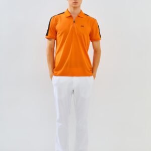 Jack Nicklaus Eminent Polo Shirt Pria Slim Fit Autumn Orange