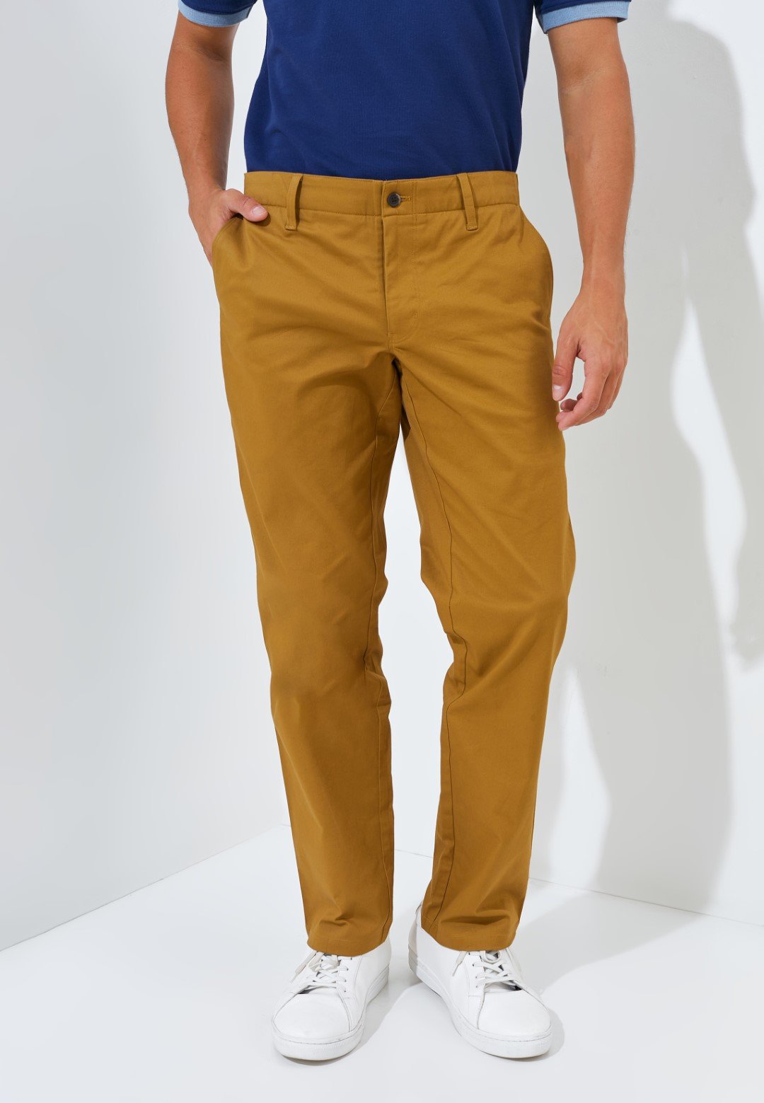 Jack Nicklaus Ettore Celana Panjang Pria Regular Fit Brown