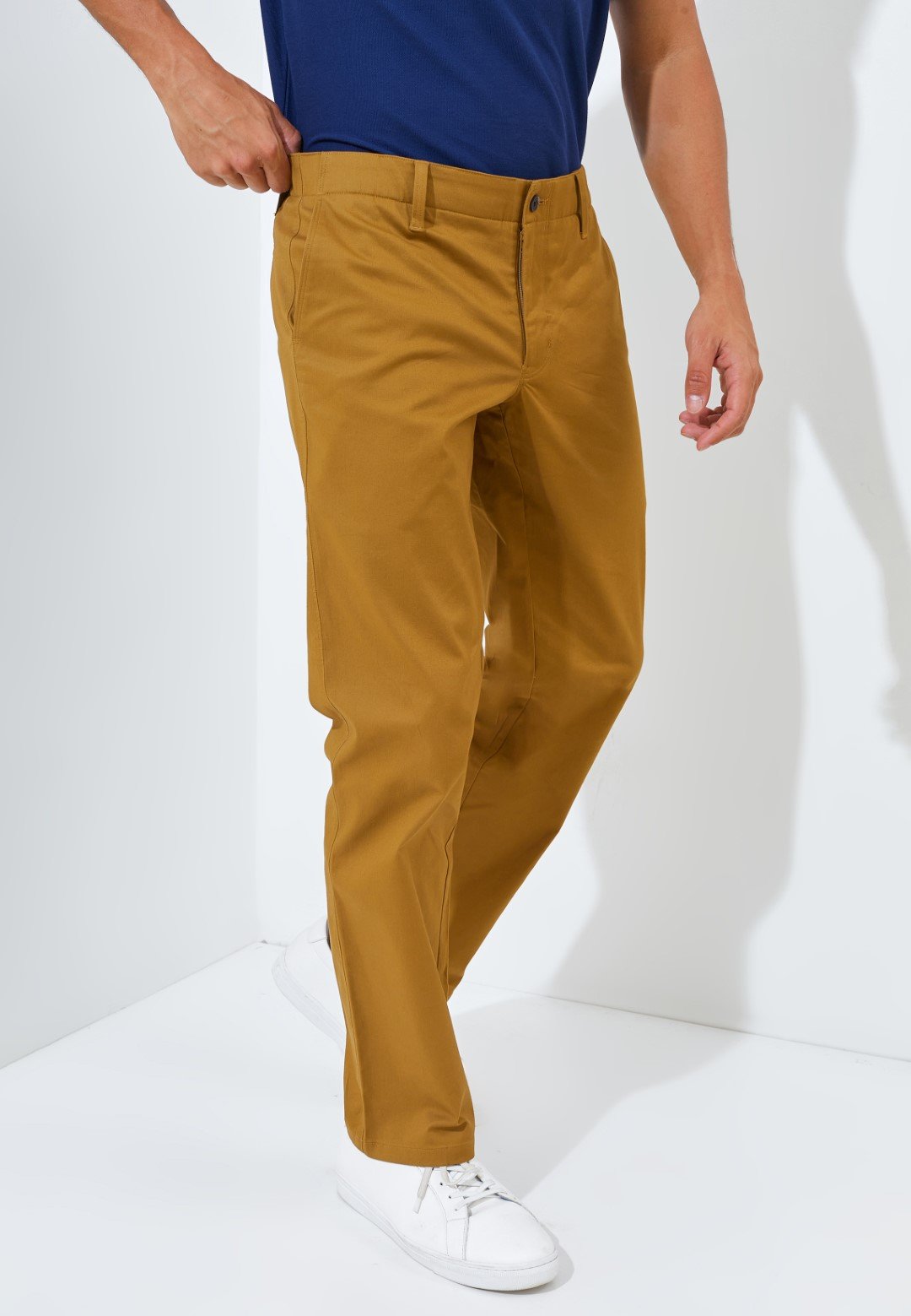 Jack Nicklaus Ettore Celana Panjang Pria Regular Fit Brown - Image 2
