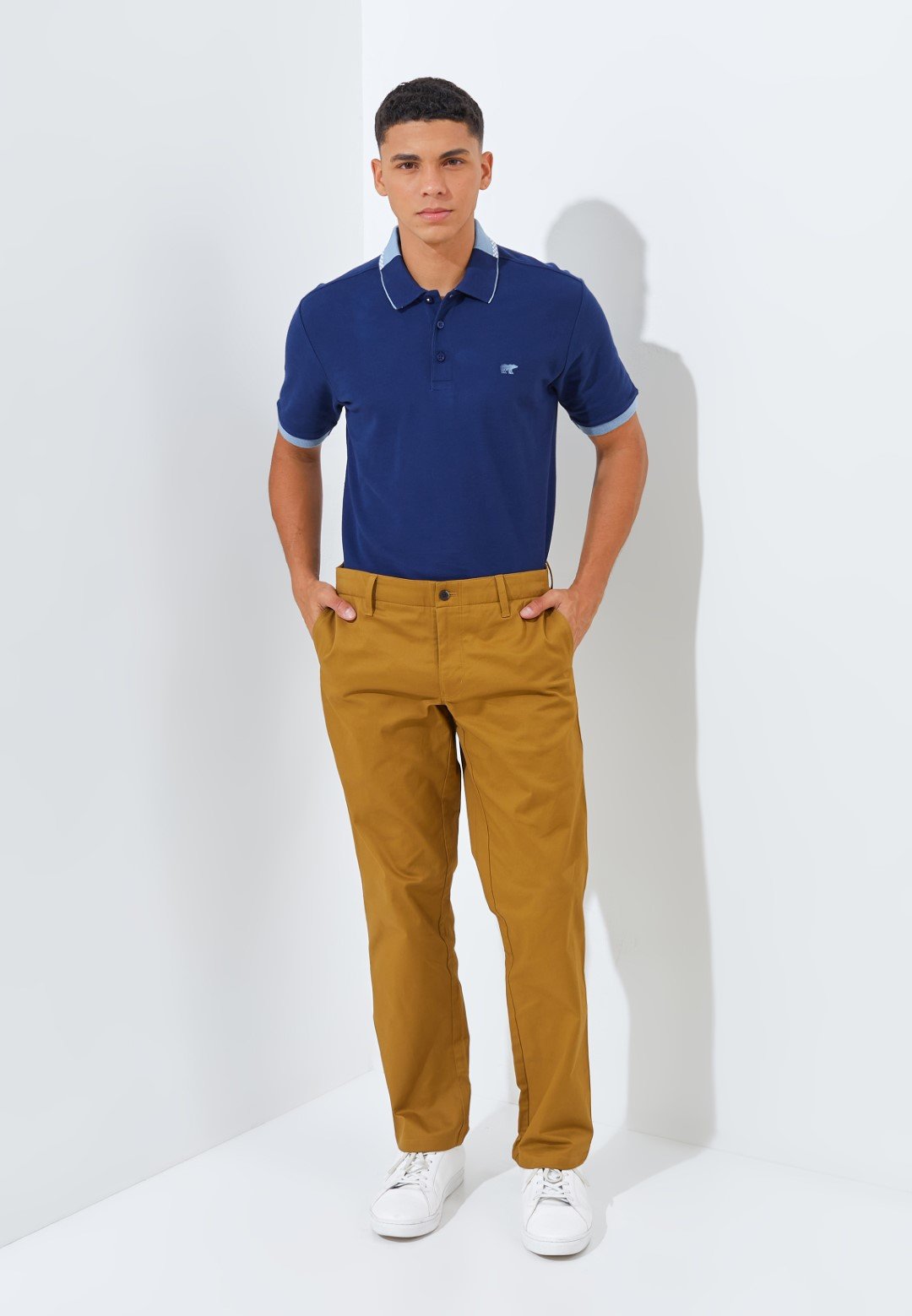 Jack Nicklaus Ettore Celana Panjang Pria Regular Fit Brown - Image 6