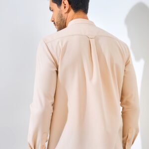 Produk - Jack Nicklaus Majestica Kemeja Pria Lengan Panjang Slim Fit Beige