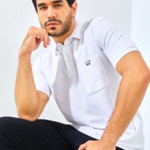 Jack Nicklaus Gallant Polo Shirt Pria Regular Fit Putih
