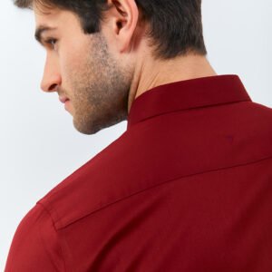 Jobb Calvington Kemeja Pria Lengan Panjang Slim Fit Wine