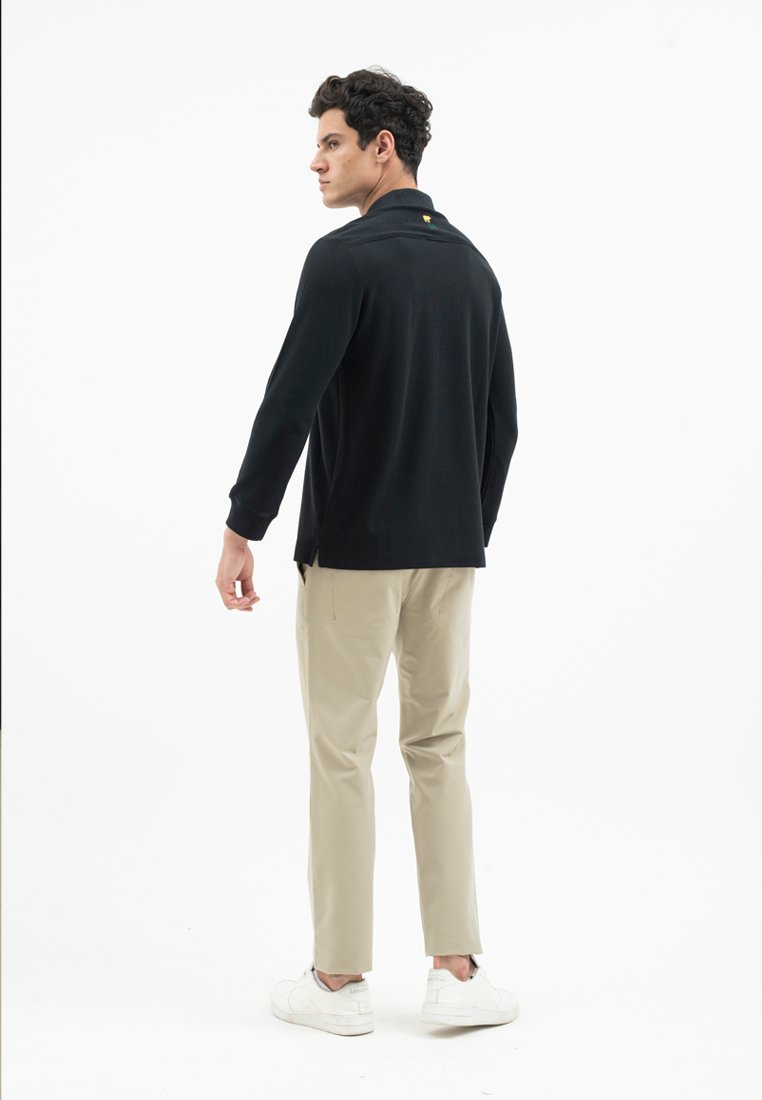 Jack Nicklaus Mezzo Polo Shirt Pria Regular Fit Black - Image 3